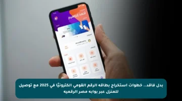 بدل فاقد.. خطوات استخراج بطاقة الرقم القومي إلكترونيًا في 2025 مع توصيل للمنزل عبر بوابة مصر الرقمية